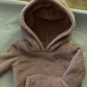 Fleece pink girls hoodie newly used